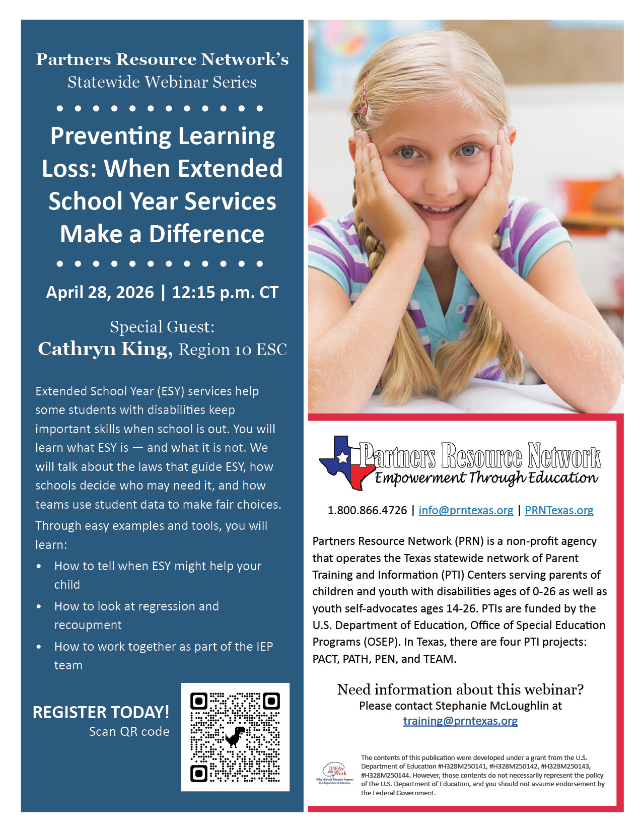 Webinar Flyer: Education Savings Accounts 101